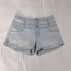 Refuge Light Blue Jean Shorts